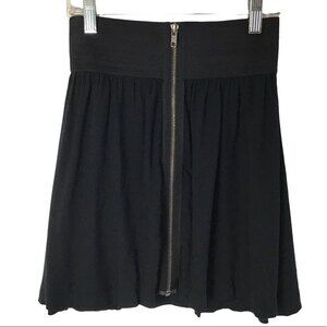PINK Victoria’s Secret Black Zip Up Mini Skirt Size XS